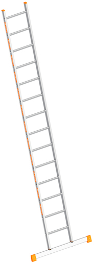 Layher Sprossenanlegeleiter Topic Breit 14 Sprossen, L=3,95m #1054014